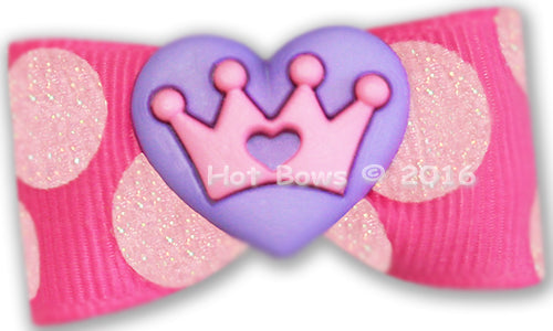 Pink Dots Purple Heart