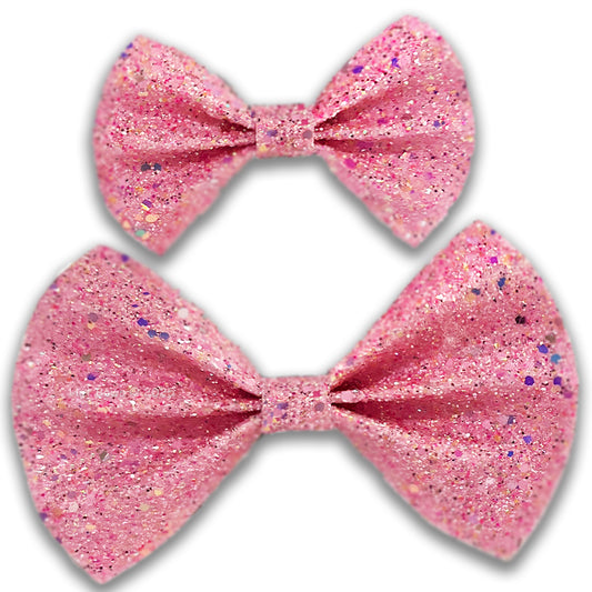 Pink Glitter BowTie for Dogs