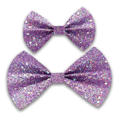 Purple Glitter BowTie for Dogs